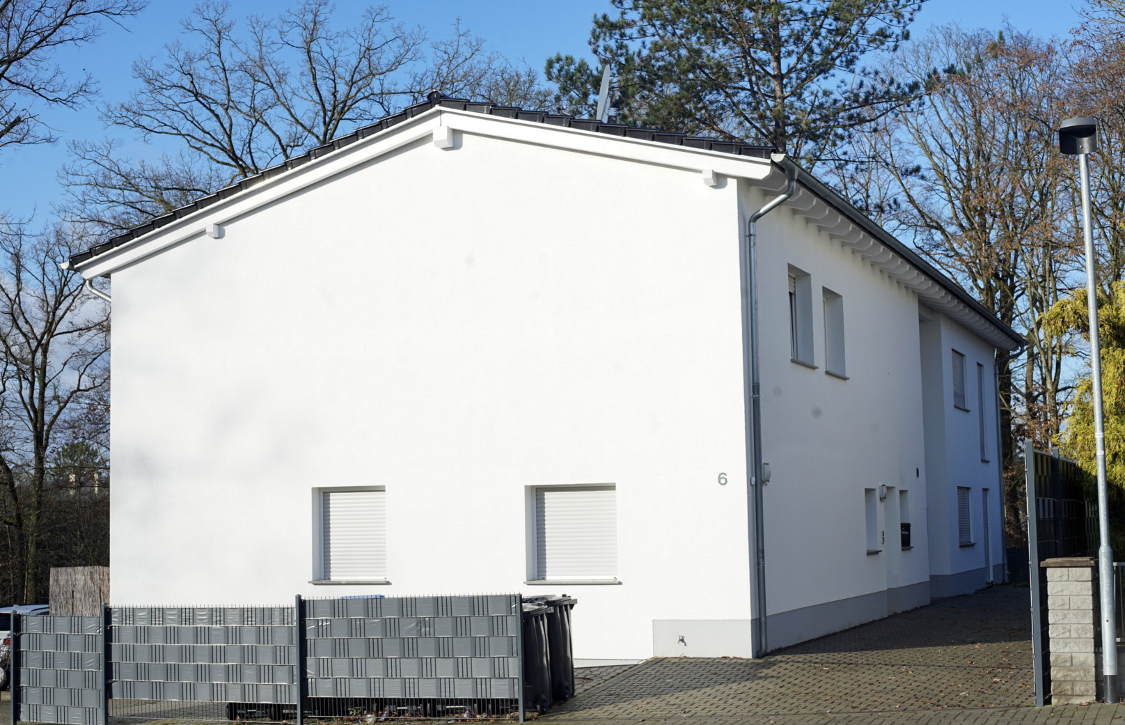 Baufortschritt eines Wohnhauses